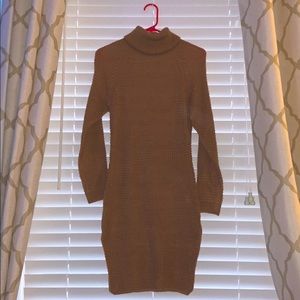 Knitted Turtleneck Curvy Dress